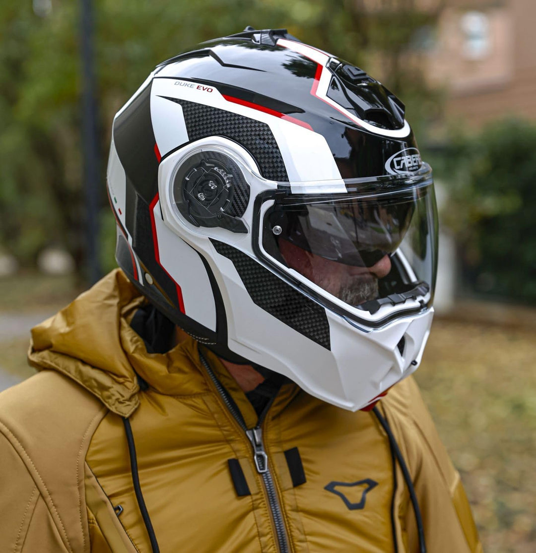Caberg Duke Evo Move Klapphelm S (55/56) Schwarz/Weiss/Rot, S (55/56) Schwarz/Weiss/Rot