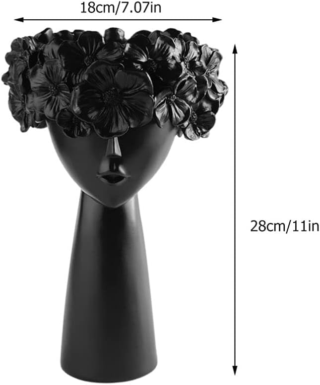 Cabilock Statue Skulptur Vase Frauenkörper Körperblumenvase Büste Blumentopf Nordische Gesicht Vase