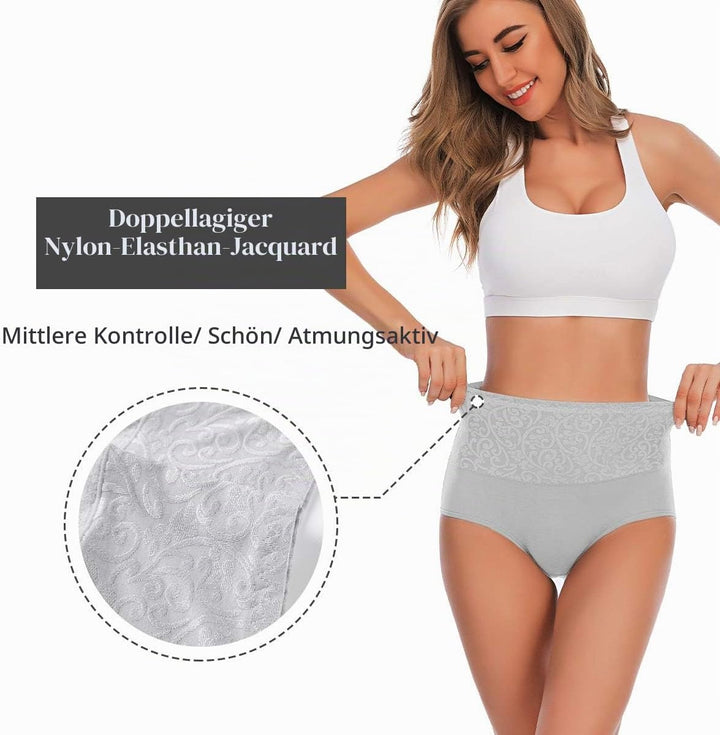 YaShaer Unterhosen Damen Baumwolle Hohe Taille Slips Hoher Taillenslip für Frauen Mehrpack, S Mehrfa