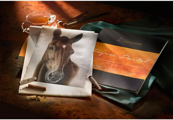 Hahnemühle The Collection, Ingres Pastel, 100 g/m², Echt-Bütten-Pastellpapier, weiss, 30x40 cm, 20 B