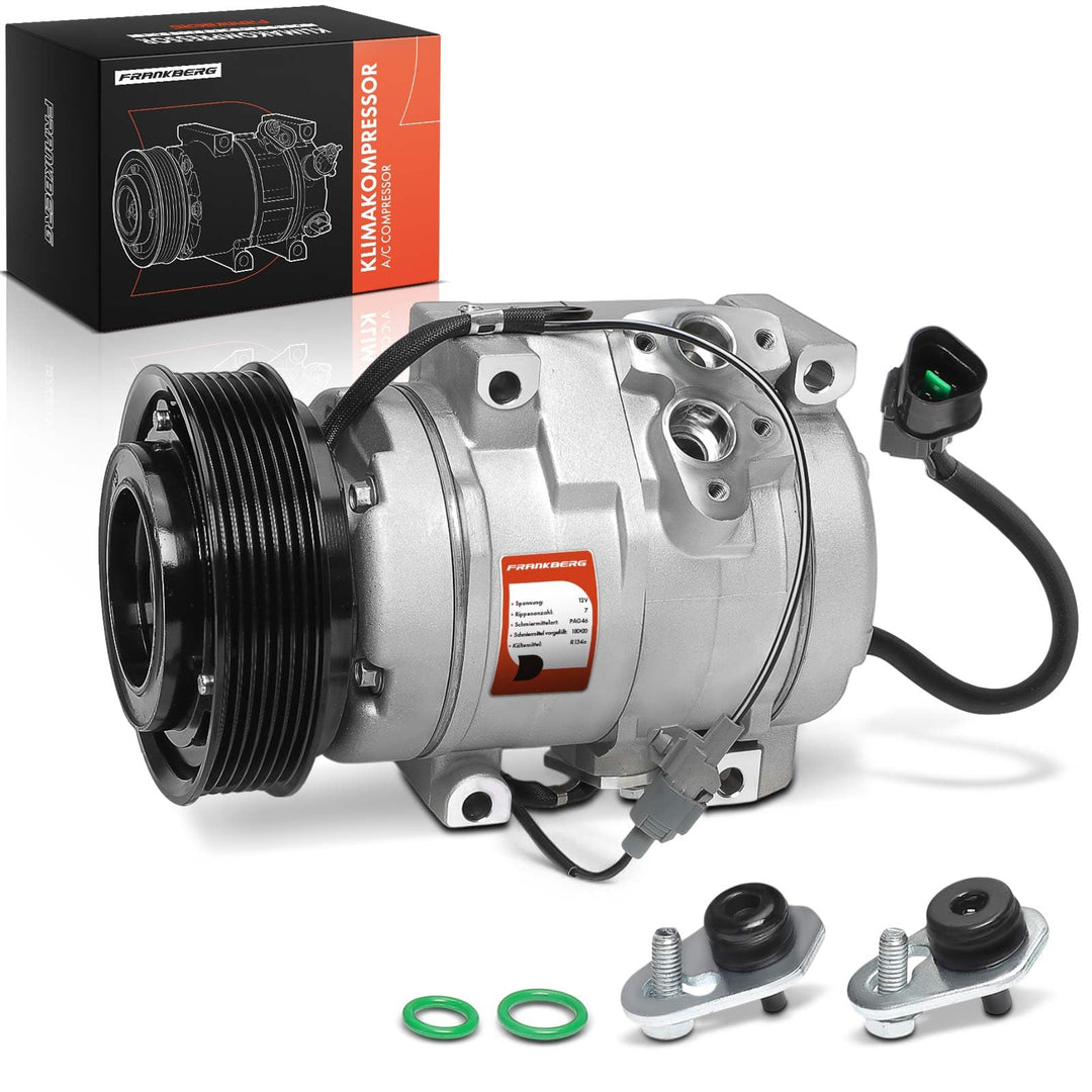 Frankberg Klimakompressor Klimaanlage Kompatibel mit Pajero III V6 W V7 W 3.5L Benzin 2000-2007 Repl