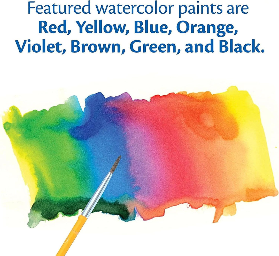 Crayola Washable Watercolors in 8 Vibrant Colors, 12 Paint Sets for Kids, Classroom Supplies