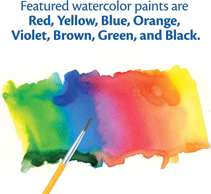 Crayola Washable Watercolors in 8 Vibrant Colors, 12 Paint Sets for Kids, Classroom Supplies