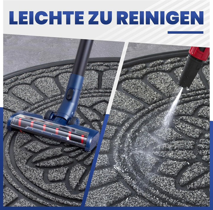 Mibao Fussmatte 45 x 75 cm, rutschfeste Eingangsmatte, strapazierfähige Fussmatte, Schmutzfangmatte