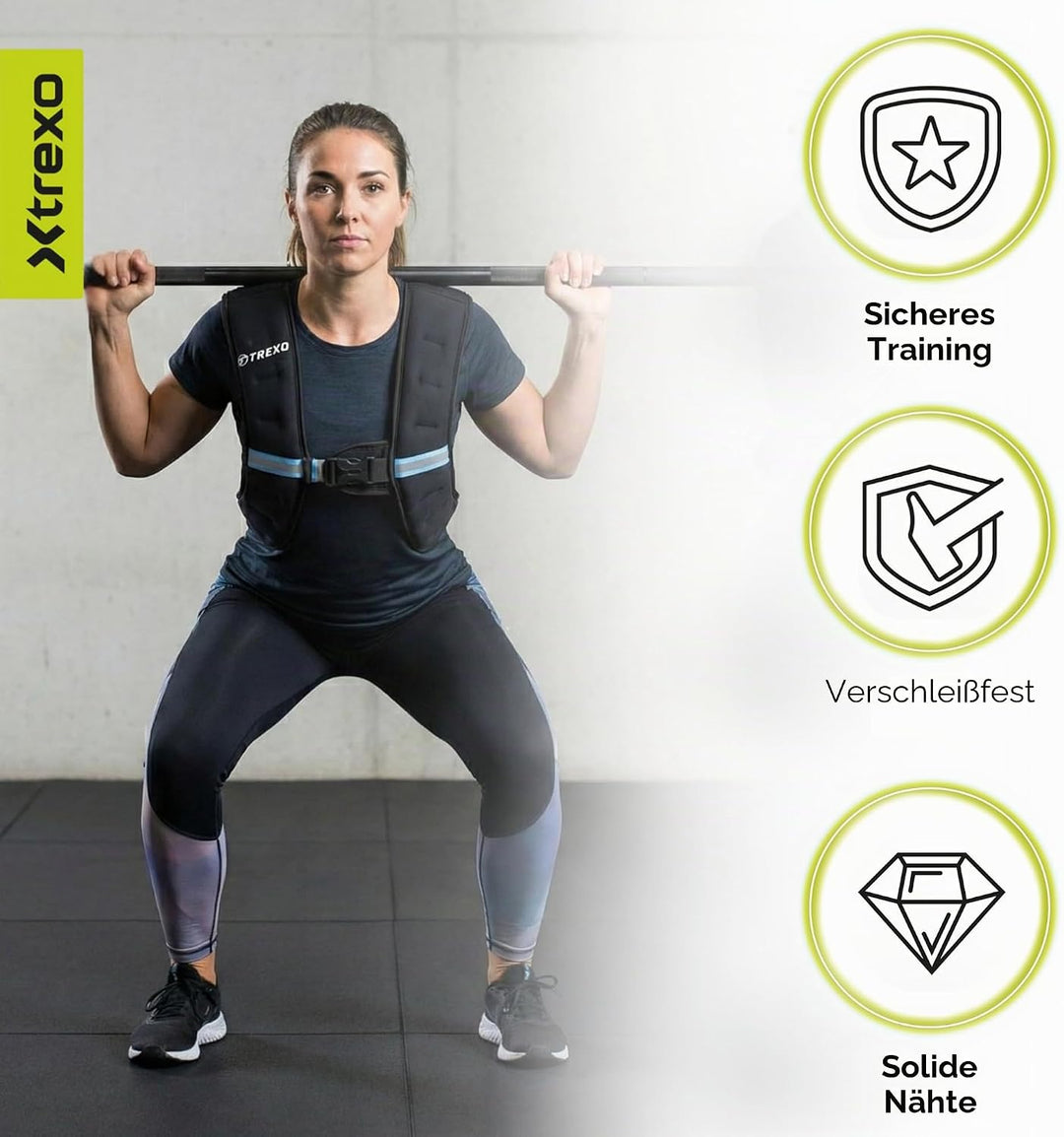 Trainingsweste mit Gewichten 5/8/10 KG 5 KG, 5 KG