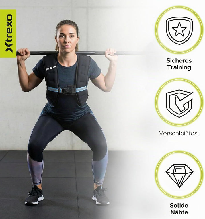 Trainingsweste mit Gewichten 5/8/10 KG 5 KG, 5 KG
