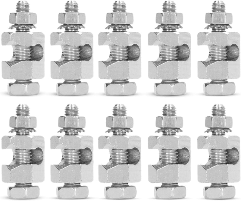 Blitzschutz-Kabelklemme, kleine Standard-Spezifikation 10PCS Kupfer-Blitzschutz-Kabelklemme, Erdungs