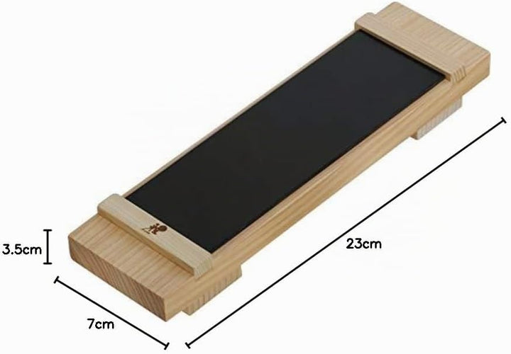 MIYABI Basis Kit mit Sockel aus Hinokiholz für verschiedene Schleifsteine und Schleifstein