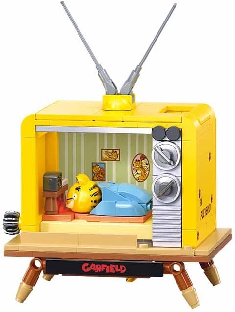 Sluban Garfield M38-P8052B Retro-Fernseher, Bauspiel, 193 Teile, für Kinder von 6 bis 12 Jahren