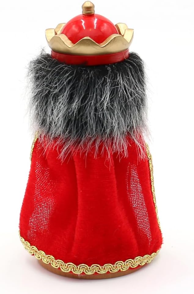 Dekohelden24 Holz Räuchermann, Räucherfigur, Rauchfigur, Räuchermännchen als Märchenfigur König mit