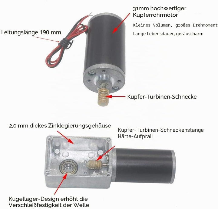 Nikou Schneckengetriebemotor, Hohe Torsionsgeschwindigkeit Reduzieren Sie den Elektrischen Getriebem