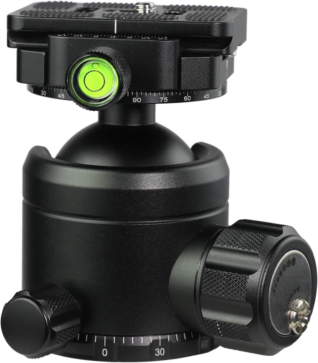TINKTEEK Pyramid Panorama Kugelkopf Stativkopf Doppelte Panoramaplatte 460g Höhe 9cm Tragkraft 20kg