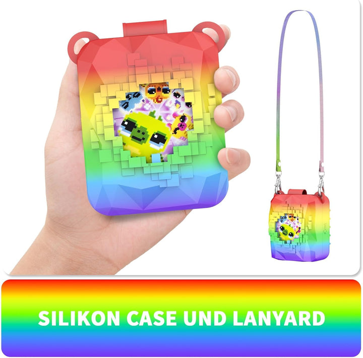 Generisch Digitale Haustier-Silikon-Schutzhülle für Bitzee Magicals – stossfest, Kratzfest, mit häng
