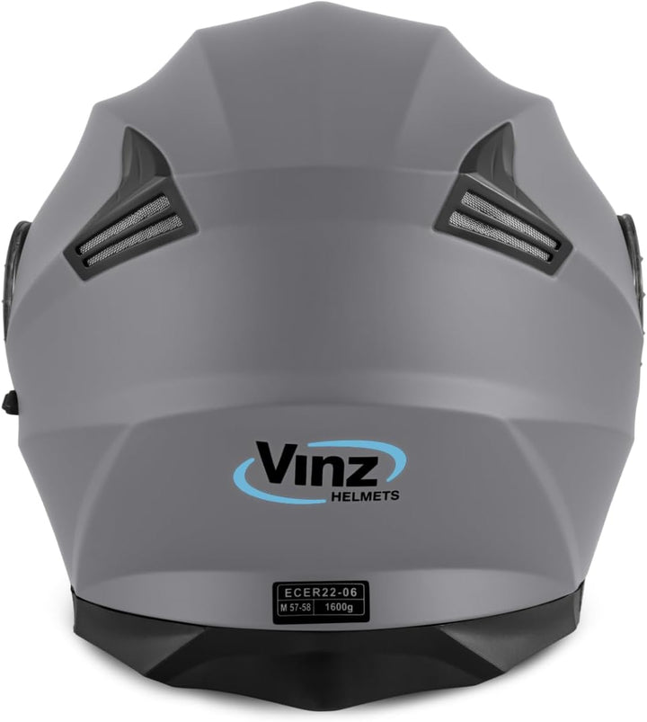 VINZ Santos Klapphelm mit Sonnenblende | ECE 22.06 & PINLOCK vorbereitet | Motorrad Helm Integralhel