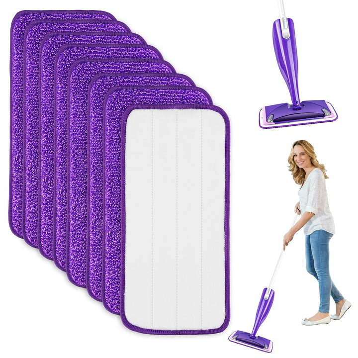 8 Stück für Swiffer Bodenwischer WetJet Nachfüller Set,30x14cm für Swiffer Wetjet Bodentücher Mop Mi