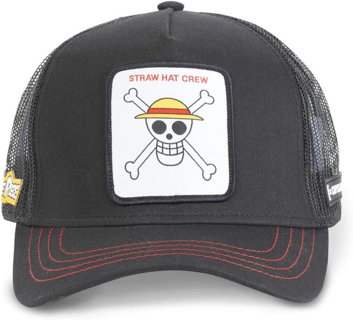 Capslab Ruffy One Piece Schwarz Trucker Cap Einheitsgrösse Noir, Einheitsgrösse Noir