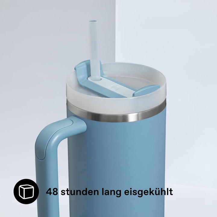 Stanley 1913 Quencher H2.0 FlowState Trinkbecher 1.2L - Indigo | Kühlt 11 Std. - 48 Std. eisgekühlt