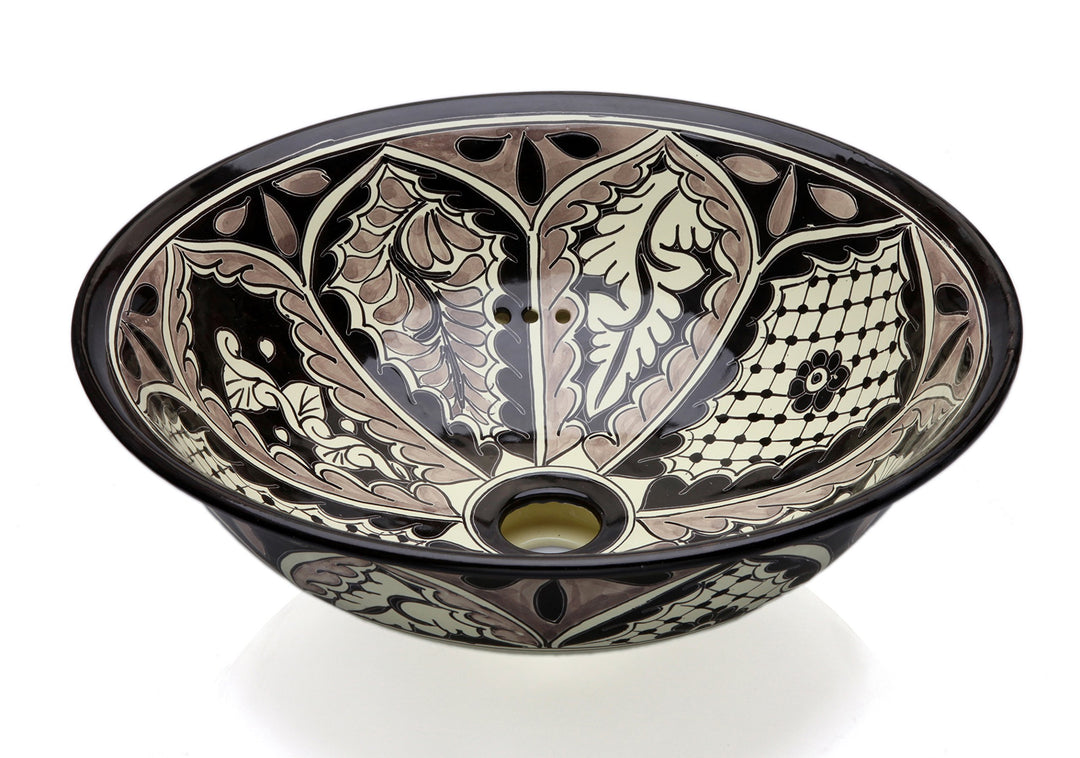 Caremes Atalaya – Talavera mexikanisches Waschbecken - Cerames | Aufsatzwaschbecken 40,5 cm x 15 cm