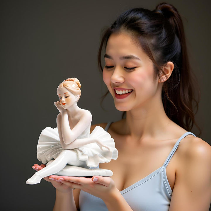 MTME ???? Porzellanfiguren Balletttänzerinnen Haltung D, Skulptur, Skulptur, Heimdekoration (Ornamen