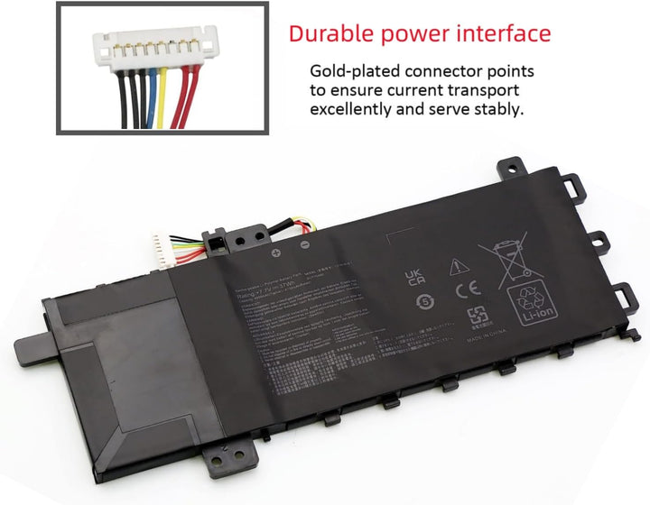 PUGASR C21N1818-1 Laptop Akku Kompatibel mit ASUS VivoBook 15 F512FA F512DA X512JA F512FB F512FJ F51