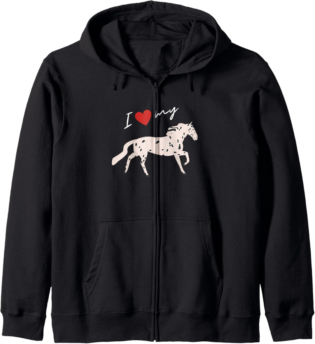 I Love My Knabstrupper Pferd für Damen und Herren Kapuzenjacke