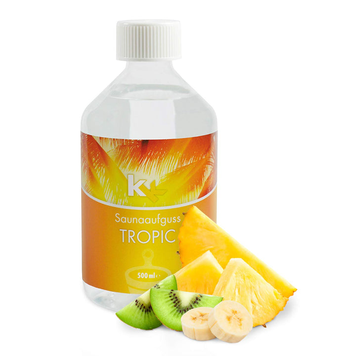 KK Sauna Aufguss Konzentrate PREMIUM - Made in Germany - Duftsorte Tropic - 500 ml Flasche - Wellnes