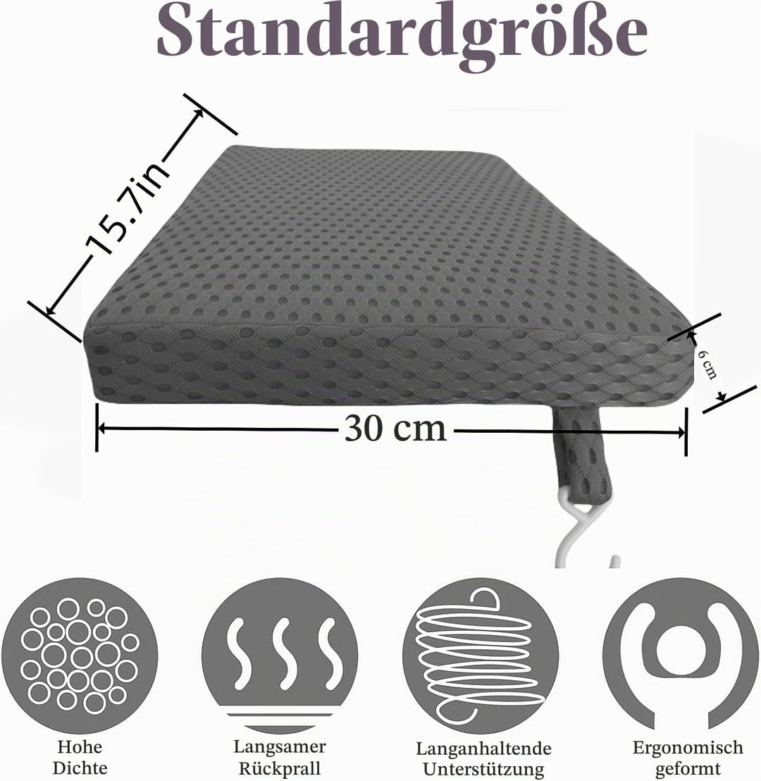 Sitzkissen Für Duschstuhl, Duschsitzkissen mit Haken, Badewannenkissen Für Senioren und Behinderte,