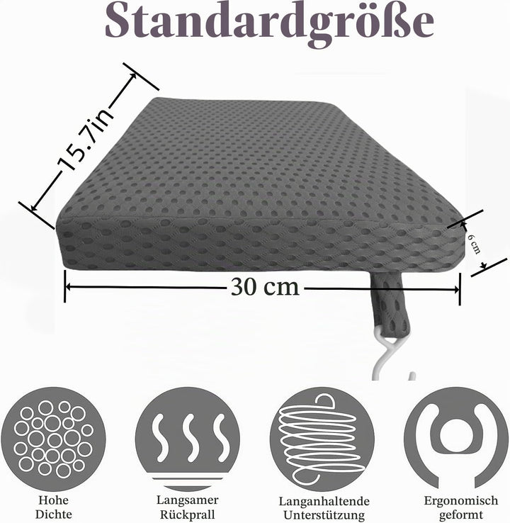 Sitzkissen Für Duschstuhl, Duschsitzkissen mit Haken, Badewannenkissen Für Senioren und Behinderte,