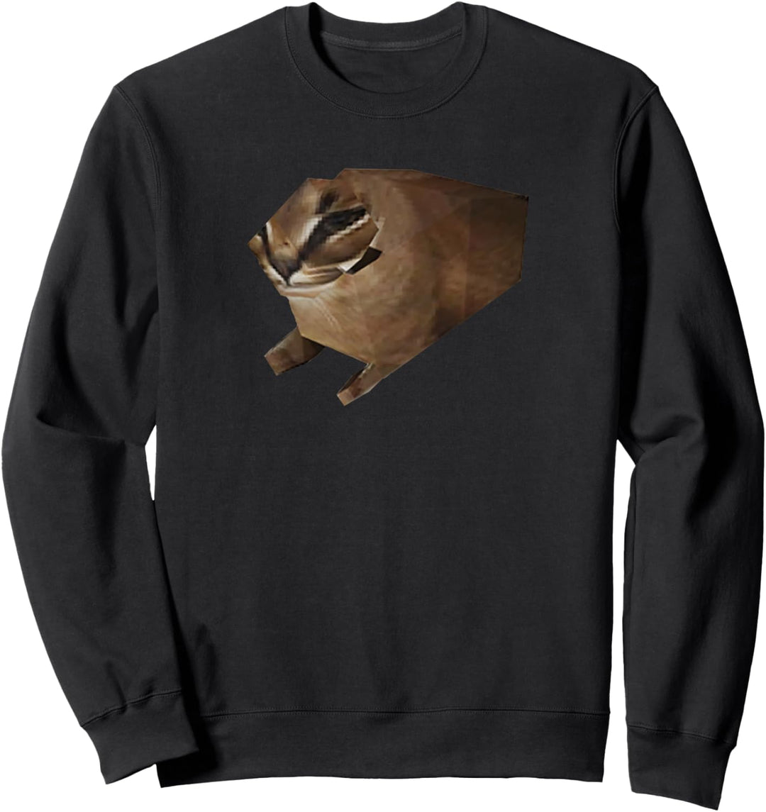 Big Floppa Meme Low Poly Floppa Meme Cat Sweatshirt