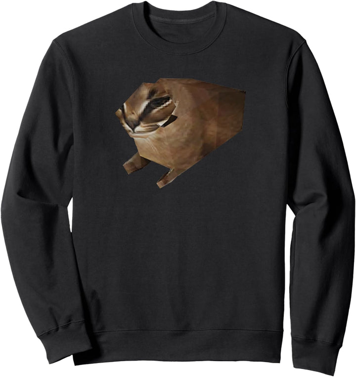Big Floppa Meme Low Poly Floppa Meme Cat Sweatshirt
