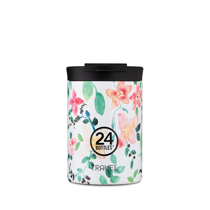 24 Bottles Travel Tumbler Isolierbecher aus lebensmittelechtem Edelstahl in der Farbe Little Buds, 3
