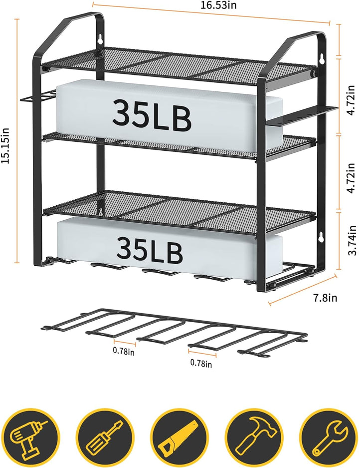 Power Tool Organizer Werkzeugspeicher Aufbewahrung Wandhalterung Akku Schlagbohrschrauber,Heavyduty