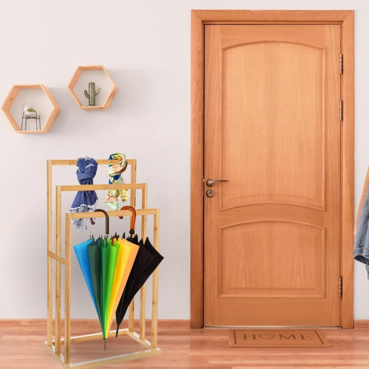 ZOLTA Bambus Handtuchständer Regal 82x55x24 cm feuchtigkeitsbeständig stabil freistehend Badezimmer