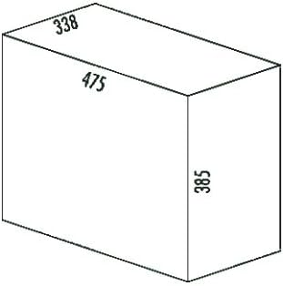 WESCO Profiline Double-Master-Maxi 40 DT Einbau-Abfallsammler, 2 x 20 L, 1 Stück, anthrazit,887911-1