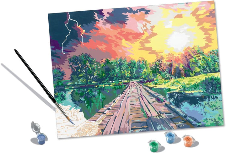 Ravensburger CreArt 20279 - Magisches Licht - Malen nach Zahlen Erwachsene, DIY Malset mit Pinsel un