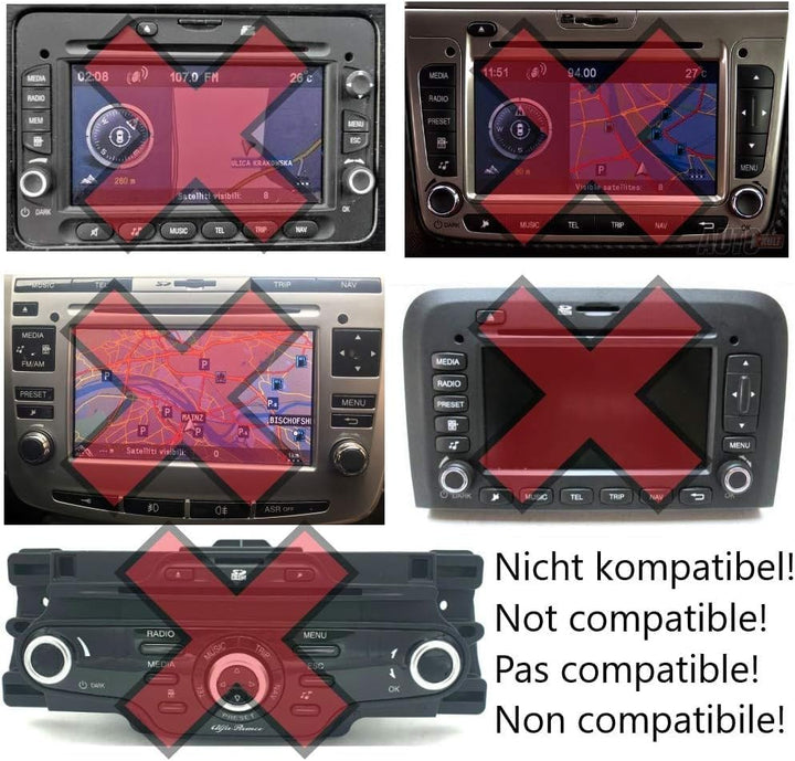 BlueMusic Bluetooth Freisprecheinrichtung Audio Interface kompatibel mit Alfa Romeo 147 156 159 Mito