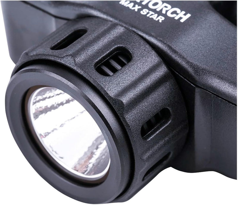 NEXTORCH Max Star LED Kopflampe 1.200 Lumen Lithium-Ionen-Akku, in schwarz