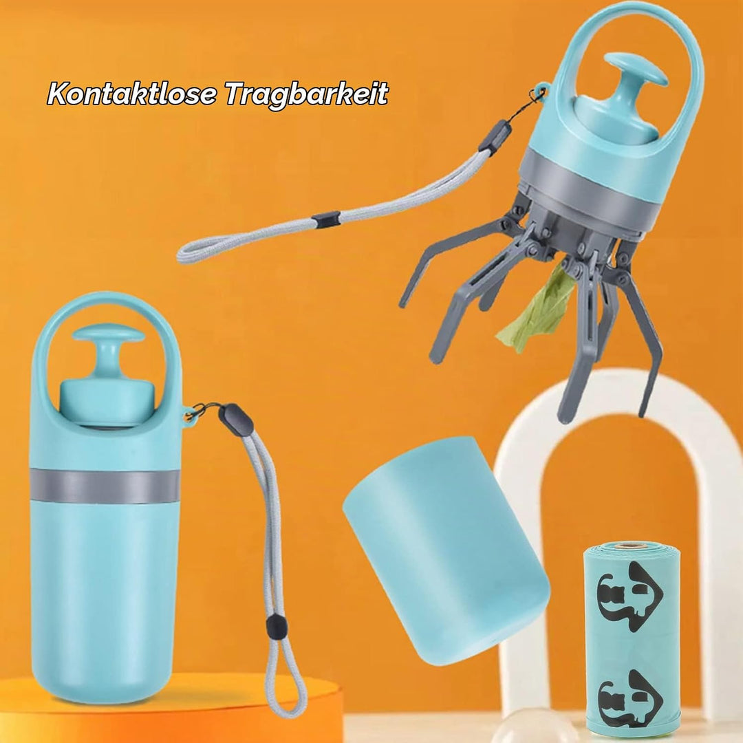 Pet Poop Scooper, Tragbarer, Leichter Klauen-Poop Scooper für Hunde, Haustierkot-Auffangreiniger mit