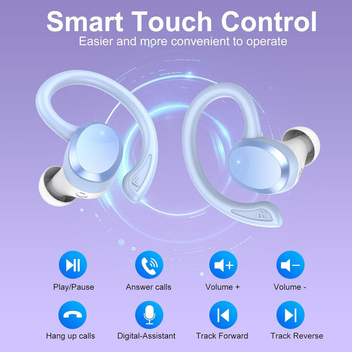 Bluetooth Kopfhörer Sport, In Ear Kopfhörer Kabellos Bluetooth 5.4 Kabellose Kopfhörer mit 4 Mic, 20