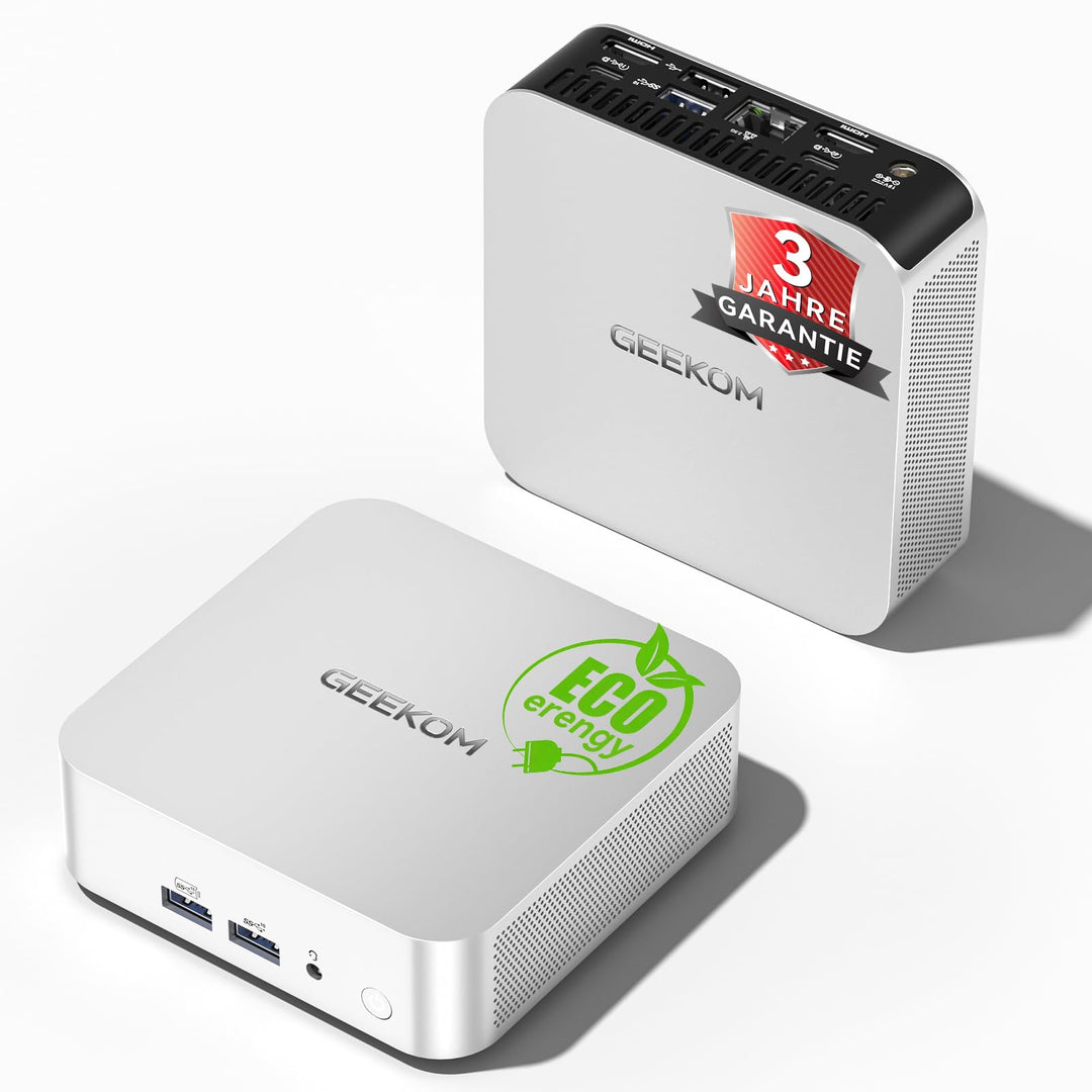 GEEKOM A6 Mini PC, AMD Ryzen 7 6800H (bis 4.7GHz), 16GB DDR5 RAM 512GB SSD, Mini Computer für Homeof