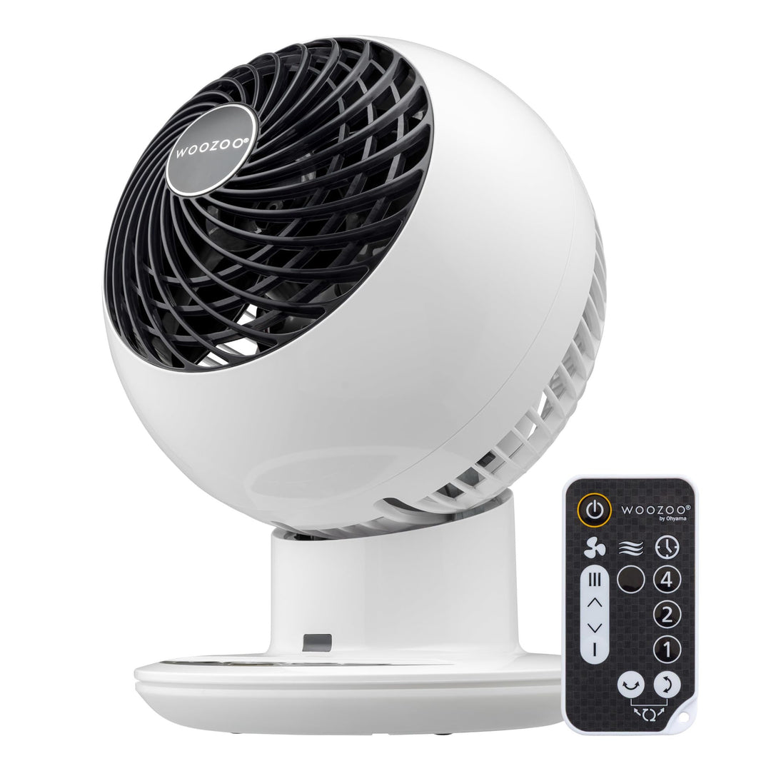 Woozoo by Ohyama, Leistungsstarker, leiser Ventilator / Tischventilator, 38W, 25m Reichweite, Multid