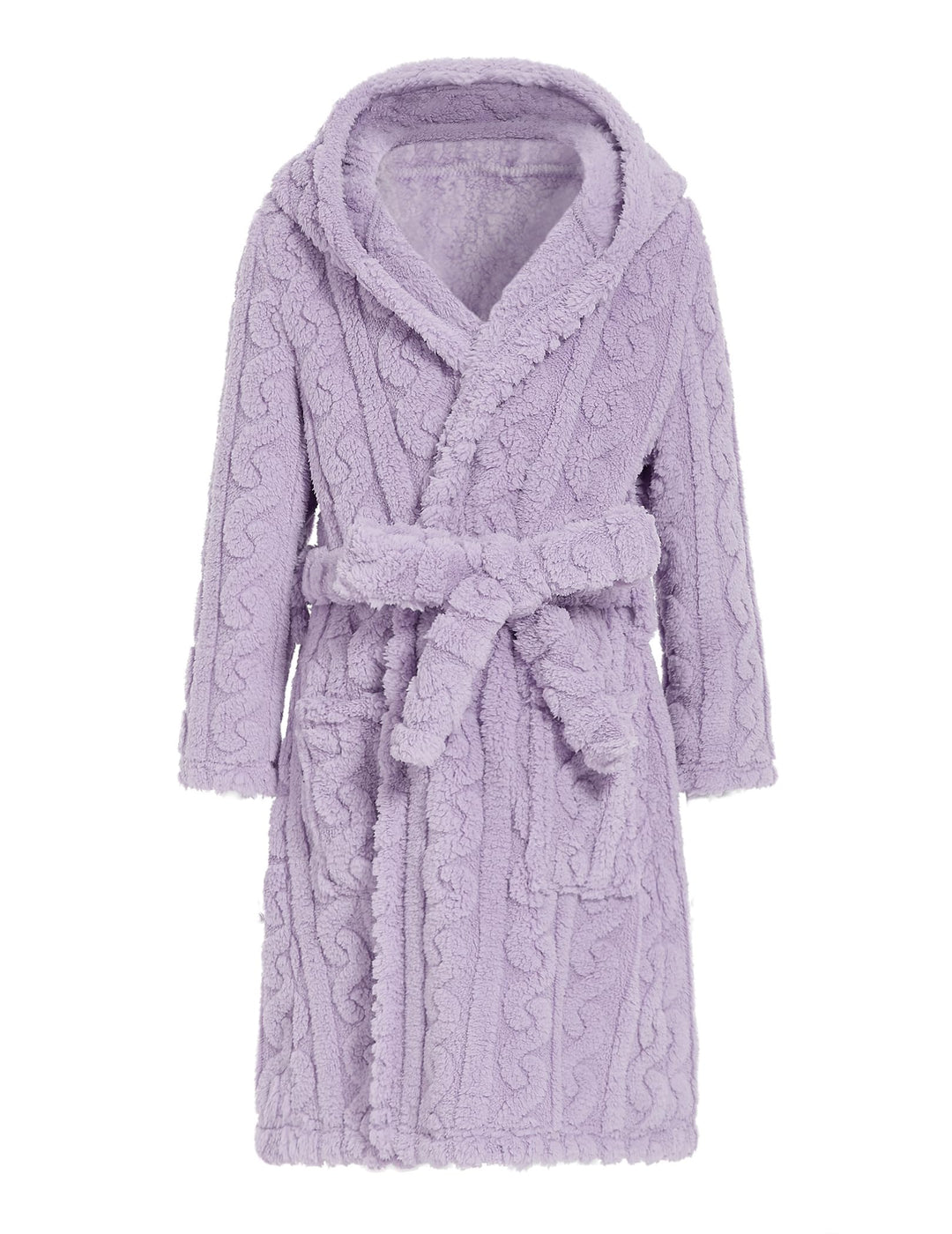 JiAmy Mädchen Bademantel Kapuzen Fleece Warmes Weiches Kinder Badekleid Fuzzy Frottee-Robe 4-14 Jahr
