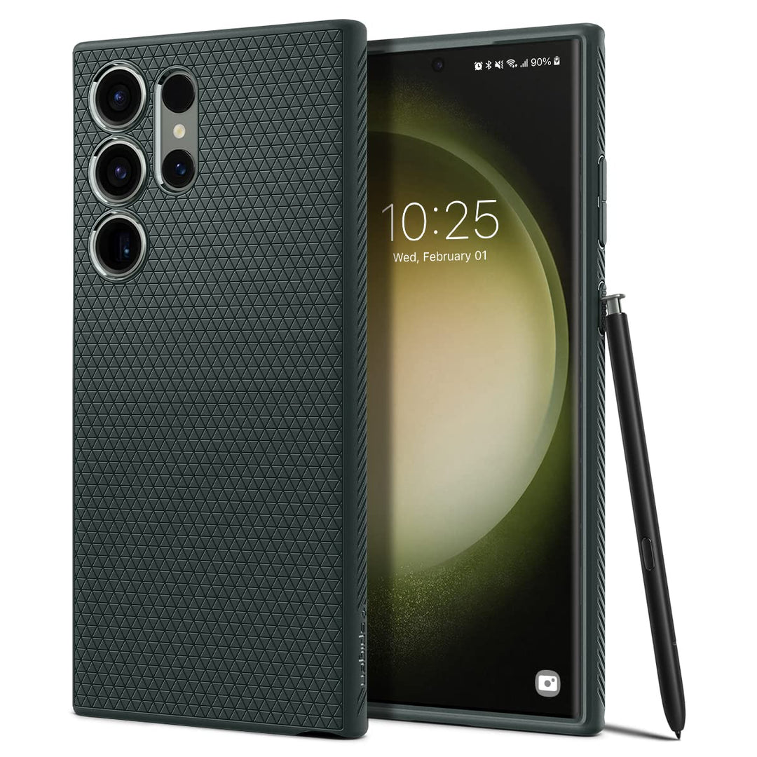 Spigen Liquid Air Hülle Kompatibel mit Samsung Galaxy S23 Ultra 5G -Abyss Green S23 Ultra Abyss Gree