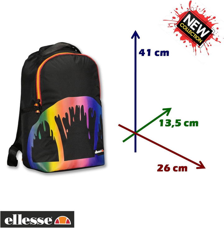 Ellesse Laptop-Rucksack, PC-Rucksack, Reiserucksack, Flugzeug, Handgepäck, Uni-Arbeit, wasserdicht,