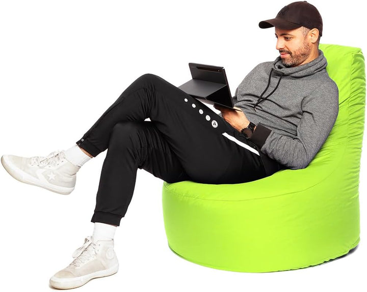 PATCH HOME Gamer Sessel mit Reissverschluss Lounge Kissen Sitzsack Sitzkissen Bean Bag In & Outdoor