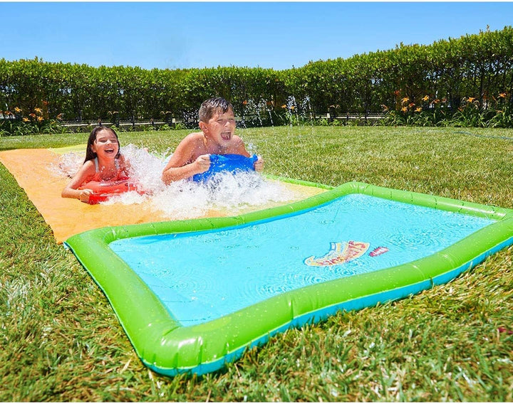 Wham-O Wasserrutsche Garten für Kinder, Wasserrutschbahn 548.64cm mit Boogie, Slip n Slide mit hochw