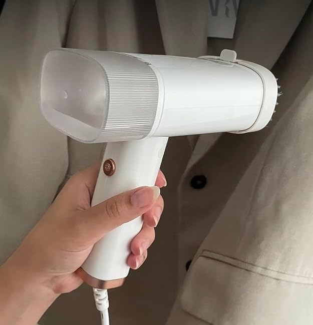 Dampfglätter Reise Steamer, 1000W Handsteamer für Kleidung mit 20s Schnellaufheizung, 360° Auslaufsc