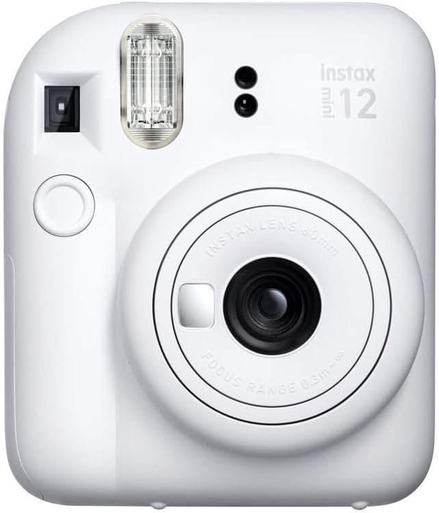 FUJIFILM Appareil Photo Instantané Instax Mini 12 Blanc Pack iconique