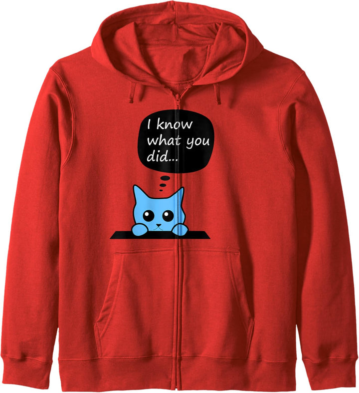 Neugierige Katze Kätzchen Miezekatze Kapuzenjacke