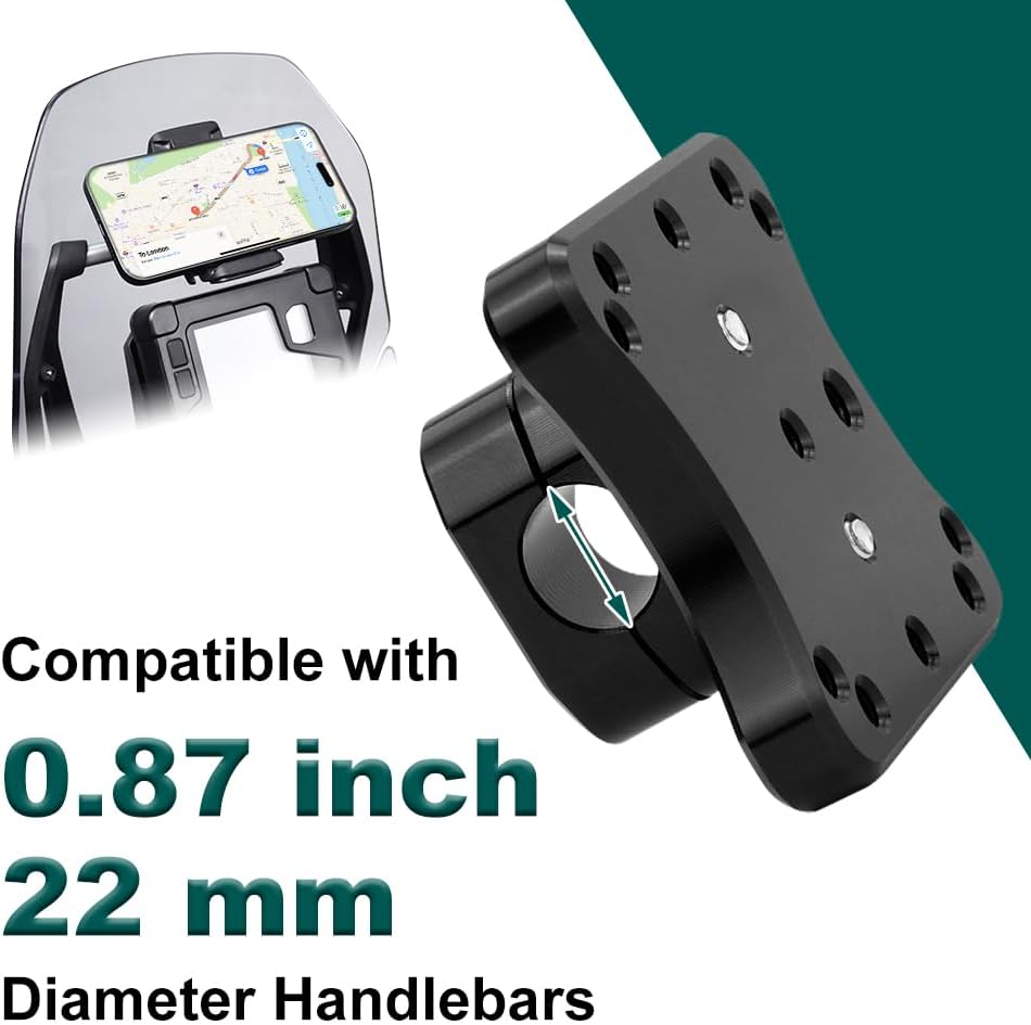 22,2-mm-GPS-Montagehalterung, kompatibel mit MT-03 SV650 GSX-S750 | GPS-Halterung für Motorrad-Navig